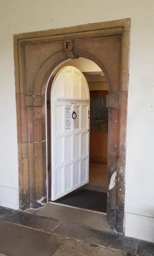 Door of the College Library